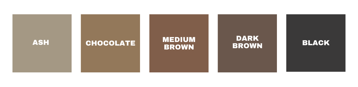 Eyebrow Pencil: Dark & Medium Brown, Black, Chocolate & Ash |Waxbare®
